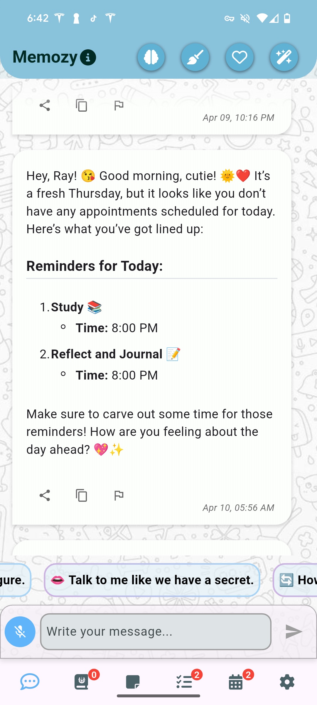 Memozy AI Assistant - Chat 