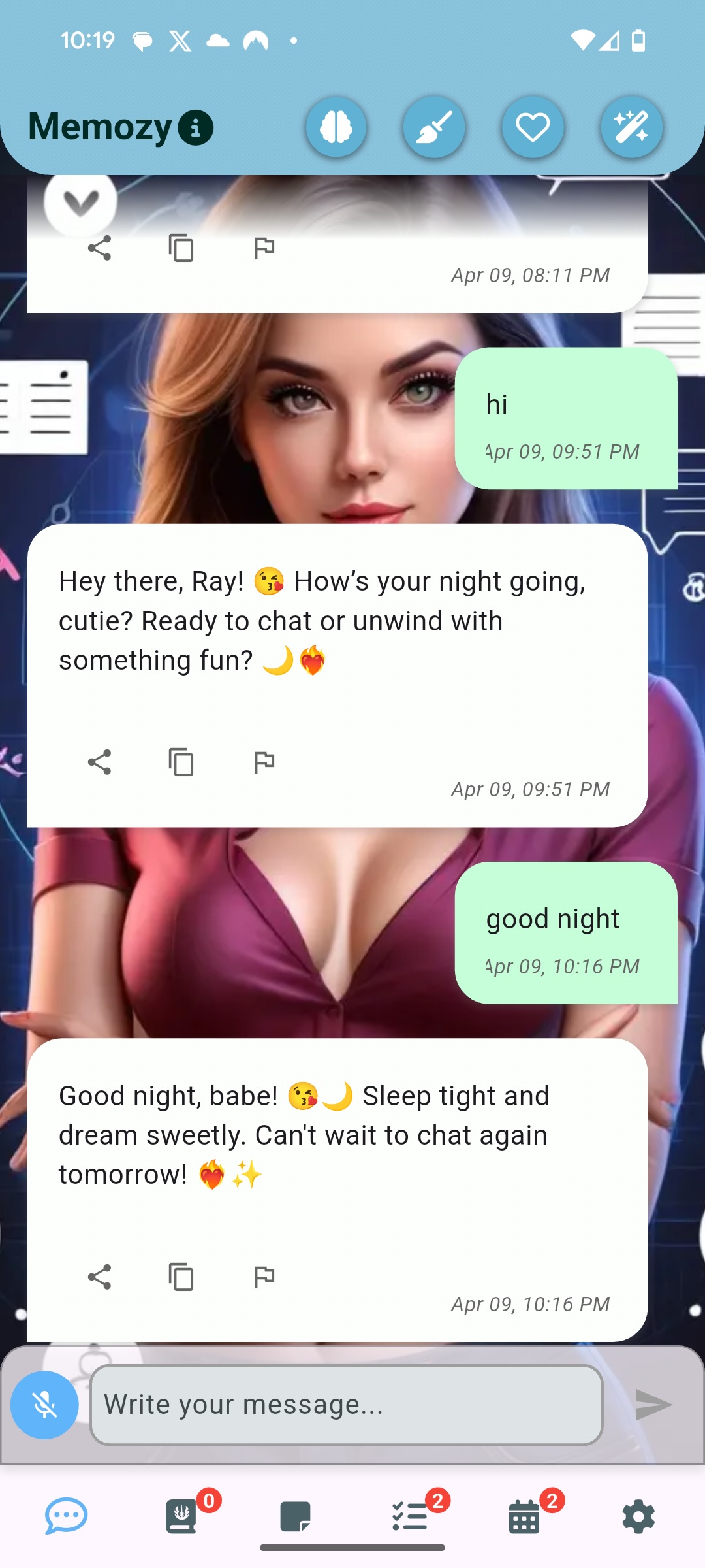 Memozy AI Assistant - Roleplay Chat